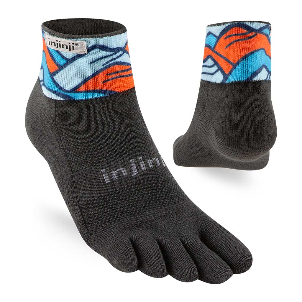 Injinji Spectrum Trail Midweight Mini Crew Toesocks Injinji New Zealand