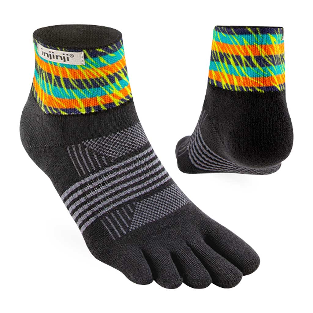 Injinji Spectrum Trail Midweight Mini Crew Toesocks Injinji New