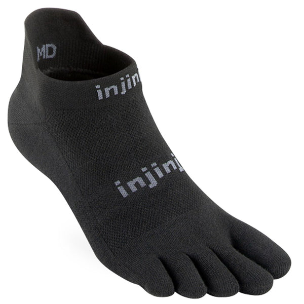 Injinji Run Zehensocken Mini Crew - Schwarz, Für Läufer, Blasenschutz